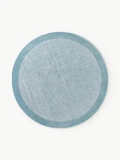 Westwing Collection Runder Kurzflor-Teppich Kari