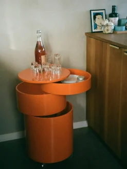 Verpan Runder Rollcontainer Barboy, Design Verner Panton