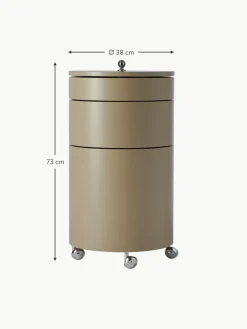 Verpan Runder Rollcontainer Barboy, Design Verner Panton