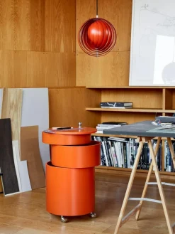 Verpan Runder Rollcontainer Barboy, Design Verner Panton