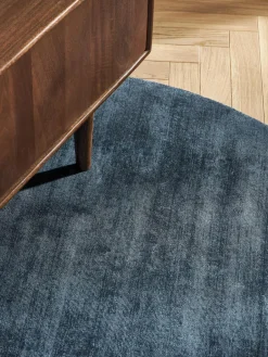 Westwing Collection Runder Viskoseteppich Jane, handgewebt