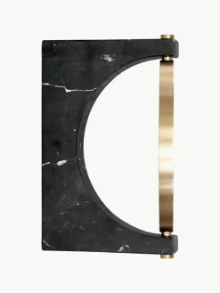 Audo Copenhagen Runder Wand-Kosmetikspiegel Pepe aus Marmor