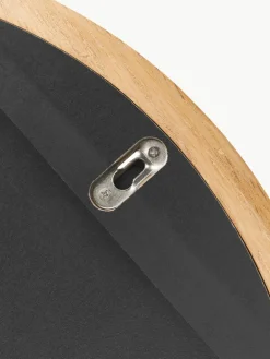 Westwing Collection Runder Wandspiegel Avery mit Eichenholzrahmen