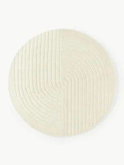 Westwing Collection Runder Wollteppich Mason, handgetuftet