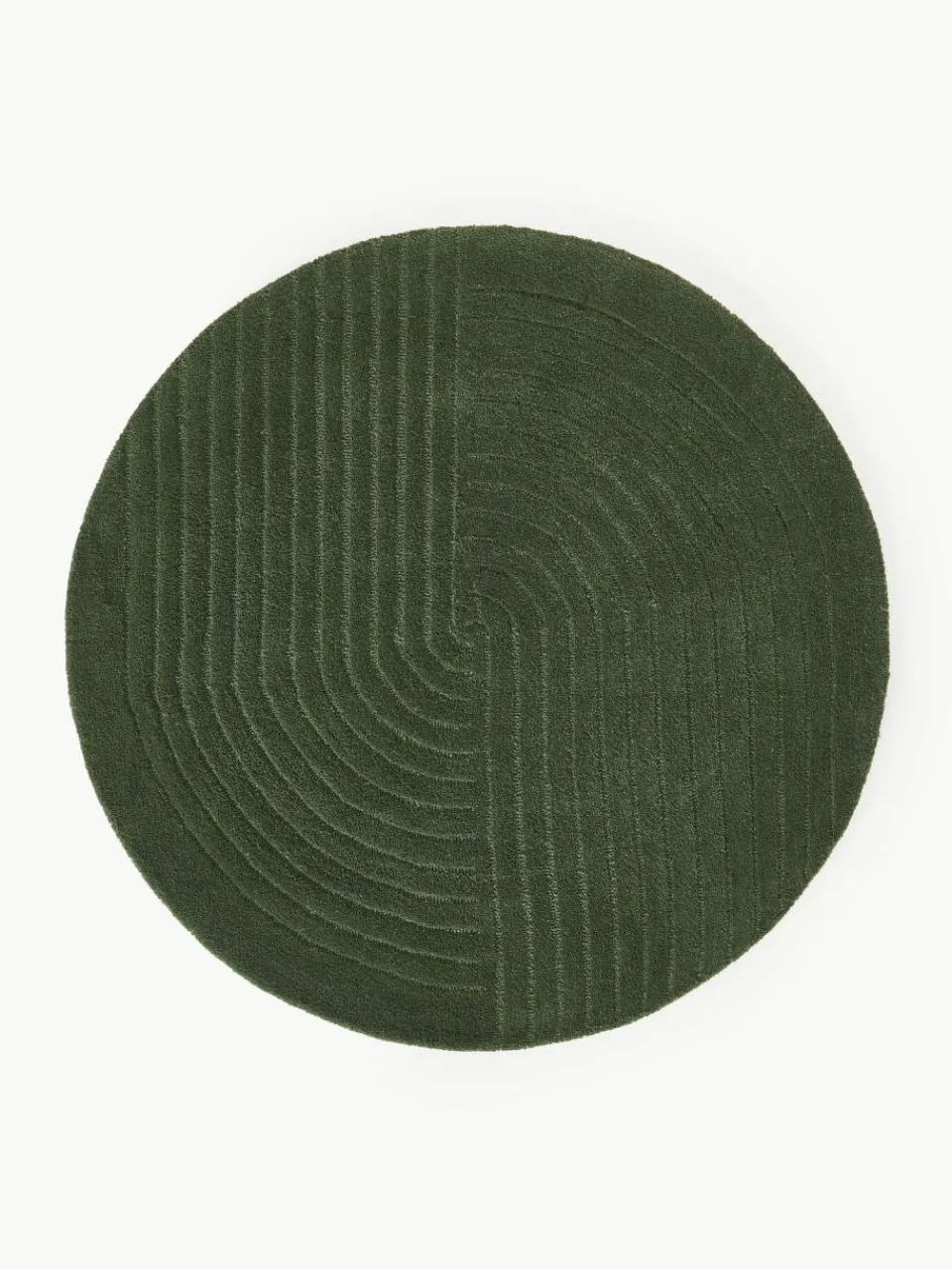 Westwing Collection Runder Wollteppich Mason, handgetuftet