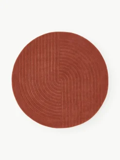 Westwing Collection Runder Wollteppich Mason, handgetuftet
