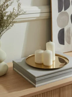 Westwing Collection Rundes Deko-Tablett Samu