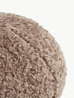 Westwing Collection Rundes Teddy-Dekokissen Dotty