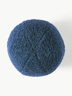 Westwing Collection Rundes Teddy-Dekokissen Dotty