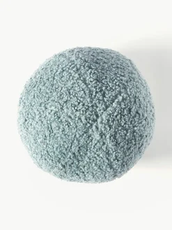 Westwing Collection Rundes Teddy-Dekokissen Dotty