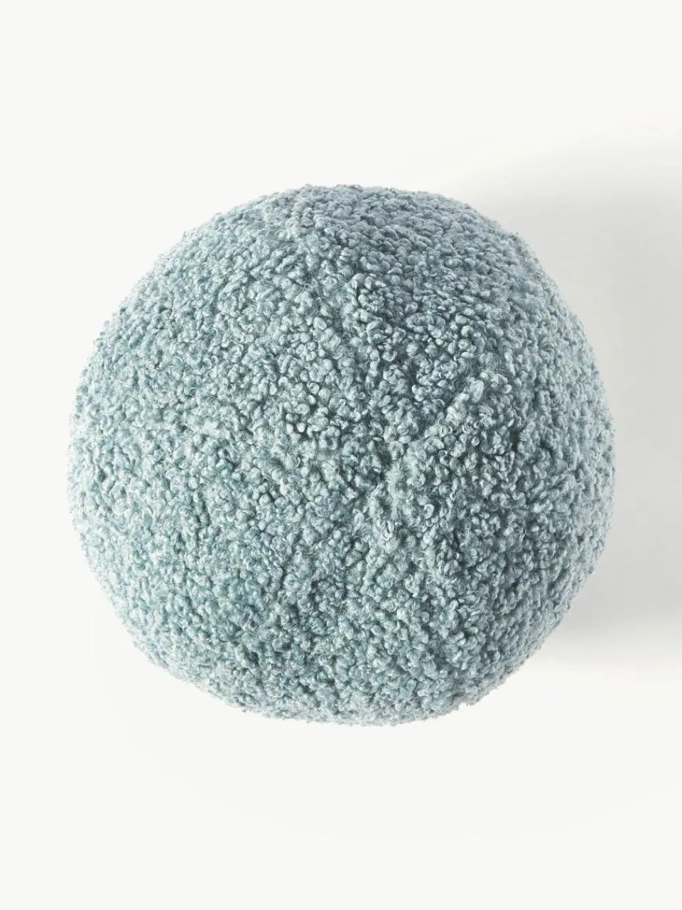 Westwing Collection Rundes Teddy-Dekokissen Dotty