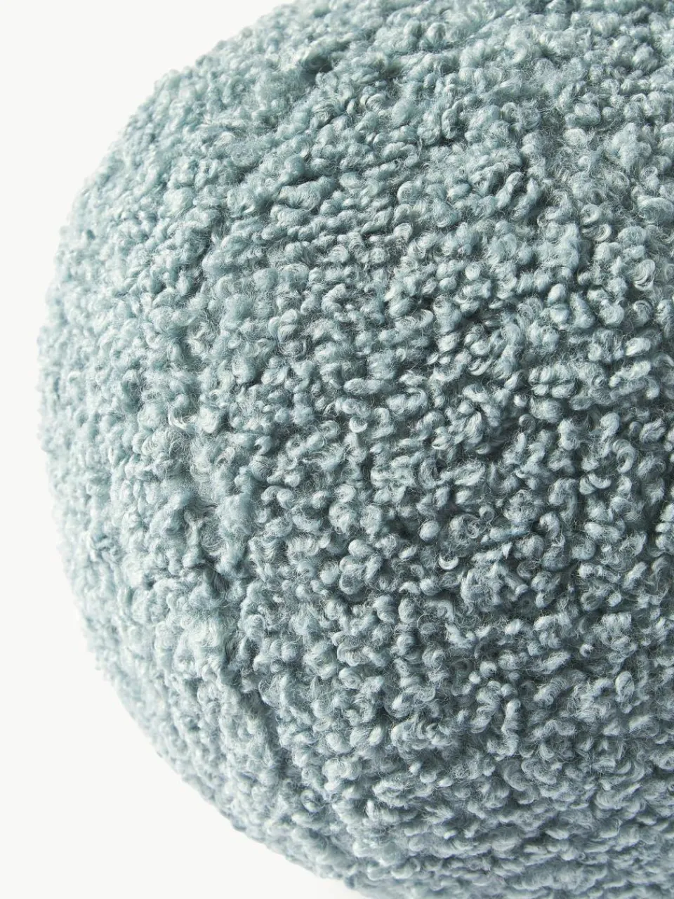 Westwing Collection Rundes Teddy-Dekokissen Dotty