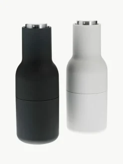 Audo Copenhagen Salz- & Pfeffermühle Bottle Grinder mit Edelstahldeckel, 2er-Set