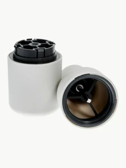 Audo Copenhagen Salz- & Pfeffermühle Bottle Grinder mit Edelstahldeckel, 2er-Set