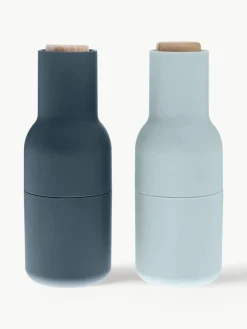 Audo Copenhagen Salz- & Pfeffermühle Bottle Grinder mit Buchenholzdeckel, 2er-Set