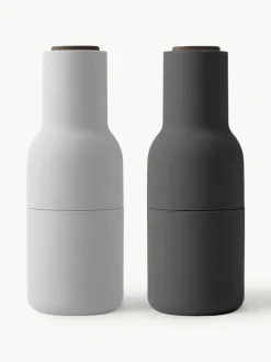 Audo Copenhagen Salz- & Pfeffermühle Bottle Grinder mit Walnussholzdeckel, 2er-Set