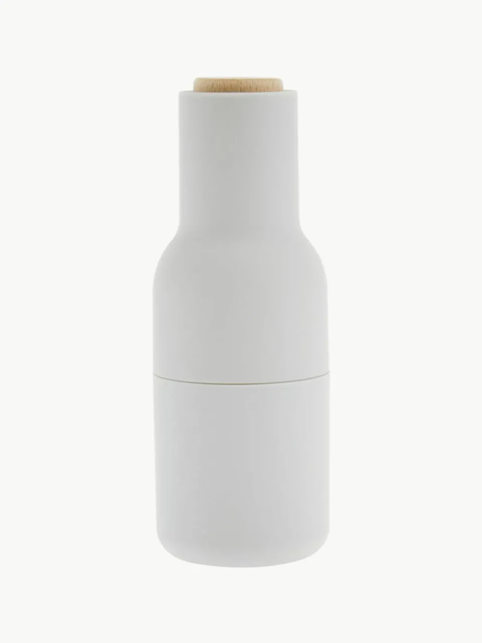 Audo Copenhagen Salz- & Pfeffermühle Bottle Grinder mit Buchenholzdeckel, 2er-Set