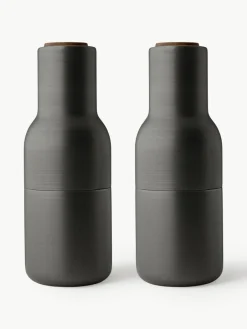 Audo Copenhagen Salz- & Pfeffermühle Bottle Grinder mit Walnussholzdeckel, 2er-Set