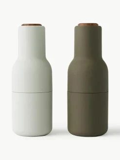 Audo Copenhagen Salz- & Pfeffermühle Bottle Grinder mit Walnussholzdeckel, 2er-Set
