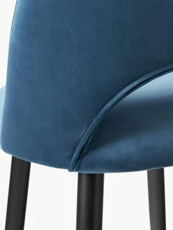 Westwing Collection Samt-Barstuhl Rachel