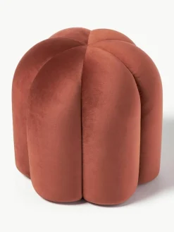 Westwing Collection Samt-Hocker Cali