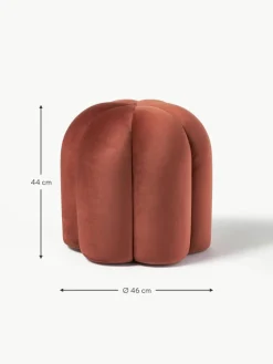 Westwing Collection Samt-Hocker Cali