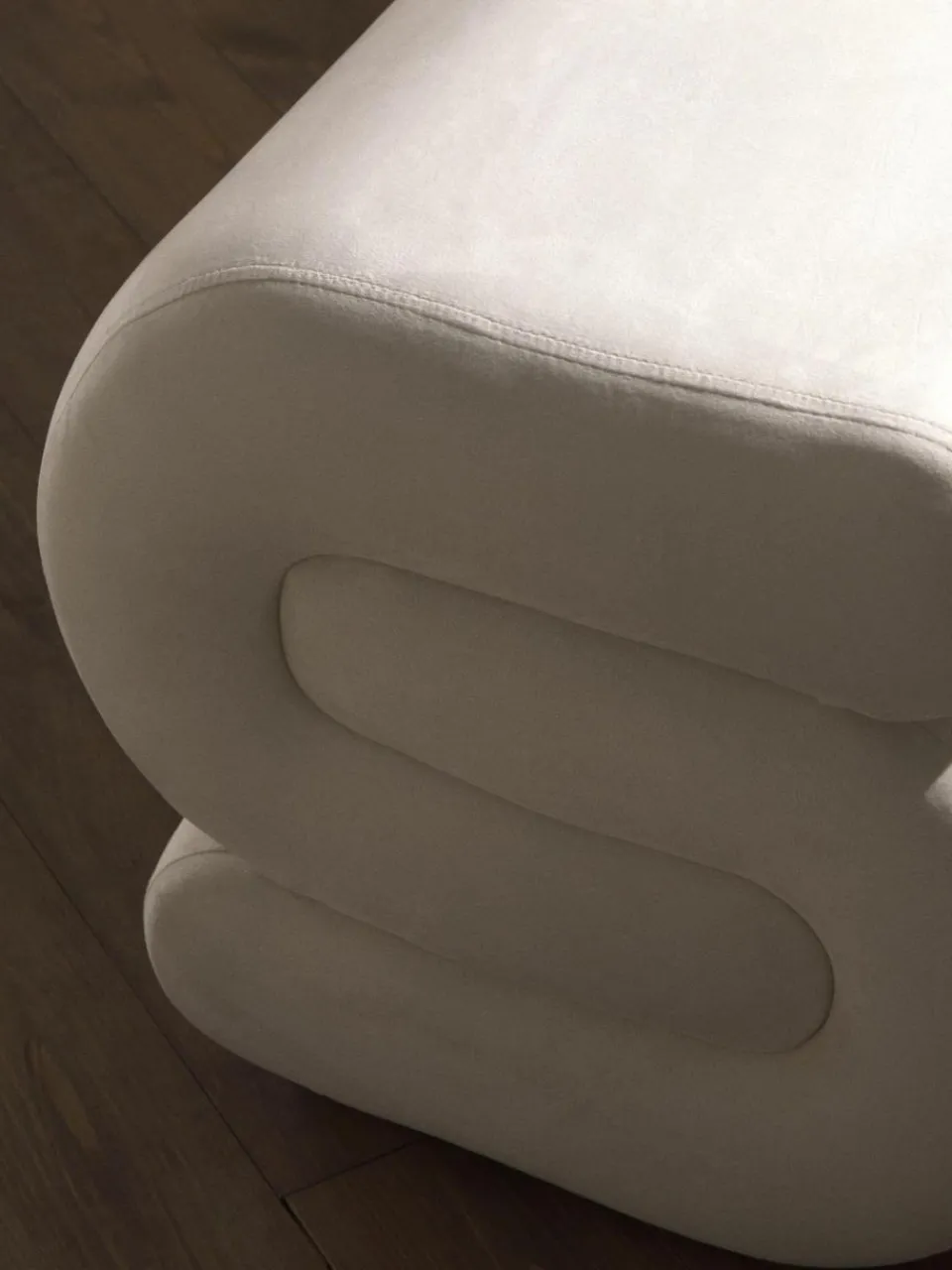 Westwing Collection Samt-Hocker Merle