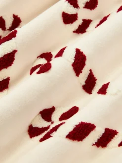 Westwing Collection Samt-Kissenhülle Darva mit getuftetem Zuckerstangen-Muster