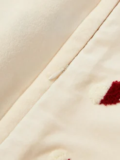 Westwing Collection Samt-Kissenhülle Darva mit getuftetem Zuckerstangen-Muster