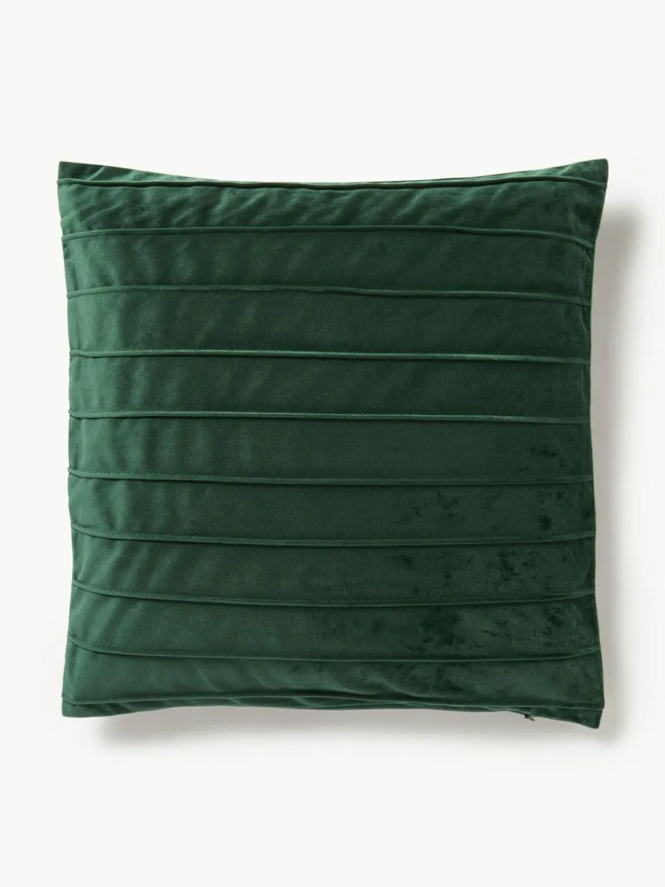 Westwing Collection Samt-Kissenhülle Lola mit Strukturmuster
