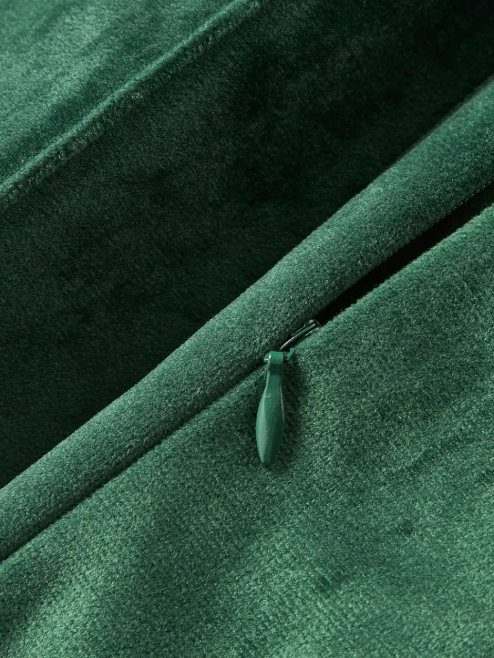 Westwing Collection Samt-Kissenhülle Lola mit Strukturmuster
