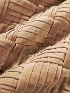 Westwing Collection Samt-Kissenhülle Sina mit Strukturmuster
