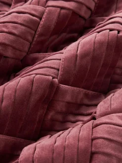 Westwing Collection Samt-Kissenhülle Sina mit Strukturmuster