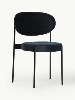Verpan Samt-Polsterstuhl Series 430, Design Verner Panton
