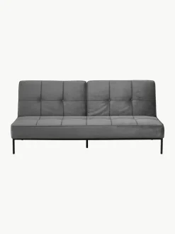 Westwing Samt-Schlafsofa Perugia (3-Sitzer)