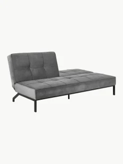 Westwing Samt-Schlafsofa Perugia (3-Sitzer)