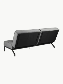 Westwing Samt-Schlafsofa Perugia (3-Sitzer)