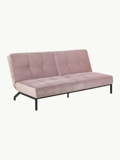Westwing Samt-Schlafsofa Perugia (3-Sitzer)