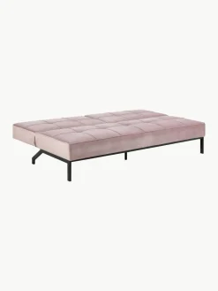 Westwing Samt-Schlafsofa Perugia (3-Sitzer)