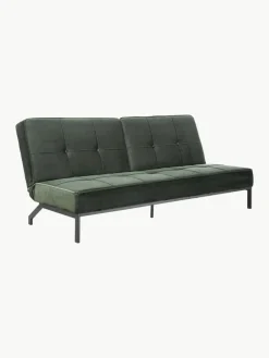 Westwing Samt-Schlafsofa Perugia (3-Sitzer)