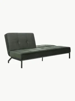 Westwing Samt-Schlafsofa Perugia (3-Sitzer)