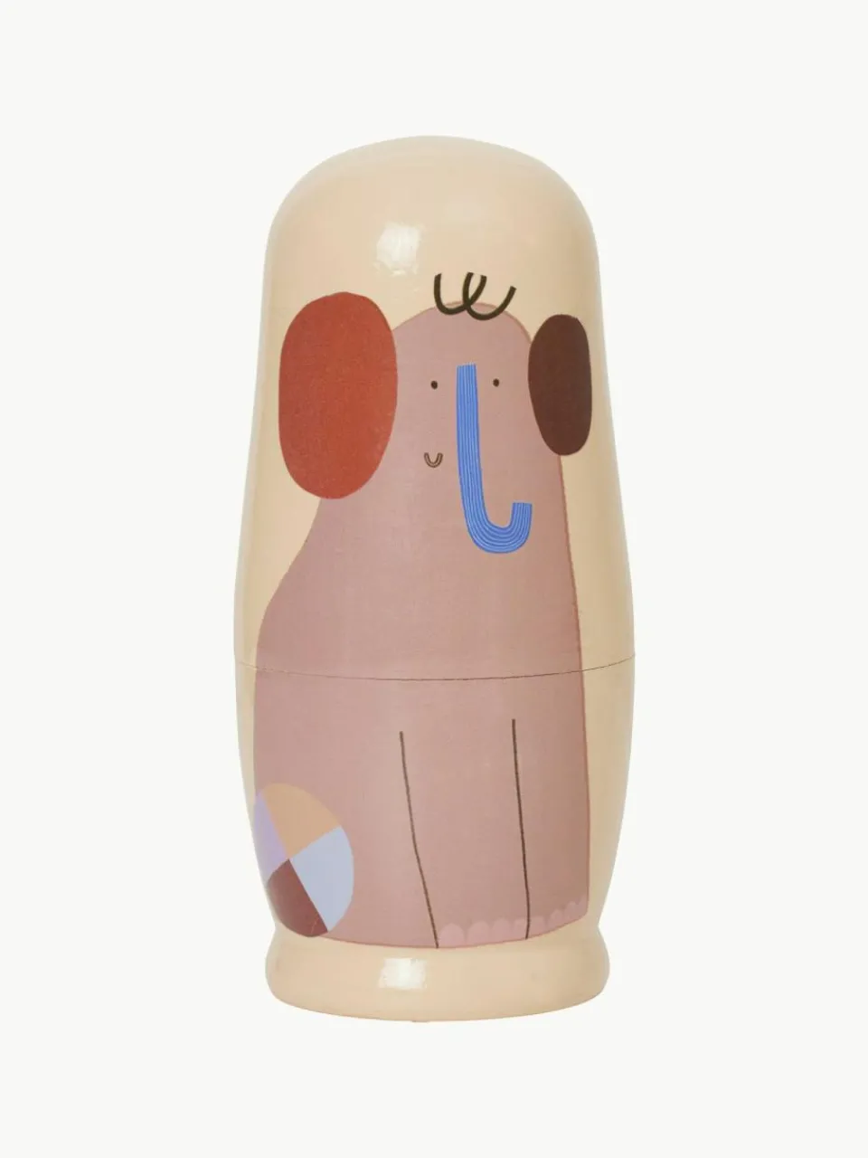 Kinder ferm LIVING Kids Schachtelpuppen Critter aus Schima Superba Holz, 5er-Set