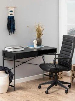 Westwing Schmaler Schreibtisch Angus mit Stauraum