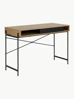 Westwing Schmaler Schreibtisch Angus mit Stauraum