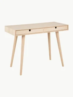 Westwing Schmaler Schreibtisch Century aus Eichenholz