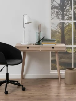 Westwing Schmaler Schreibtisch Century aus Eichenholz