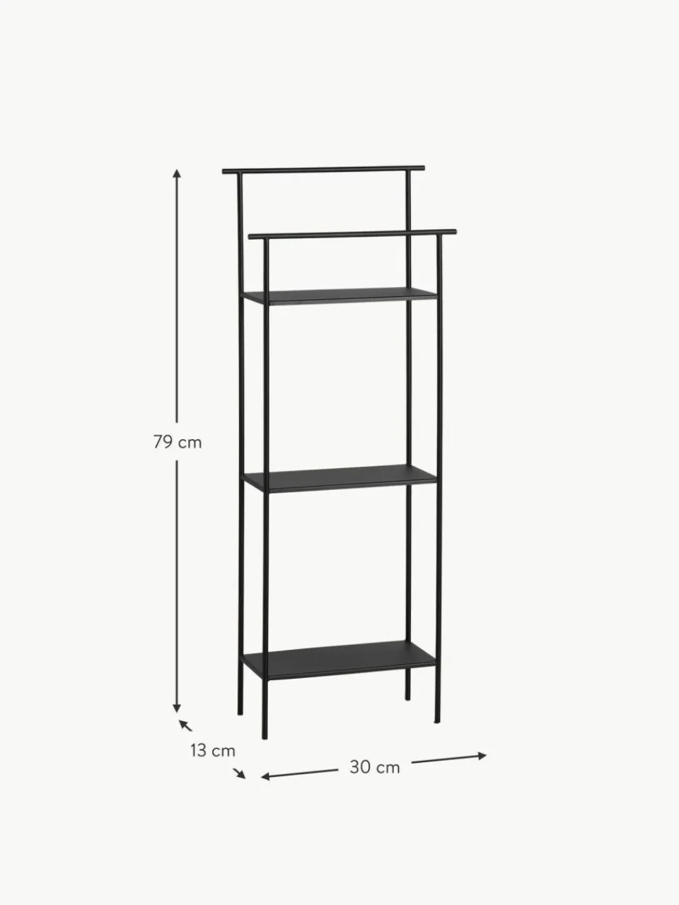 ferm LIVING Schmales Metall-Regal Dora
