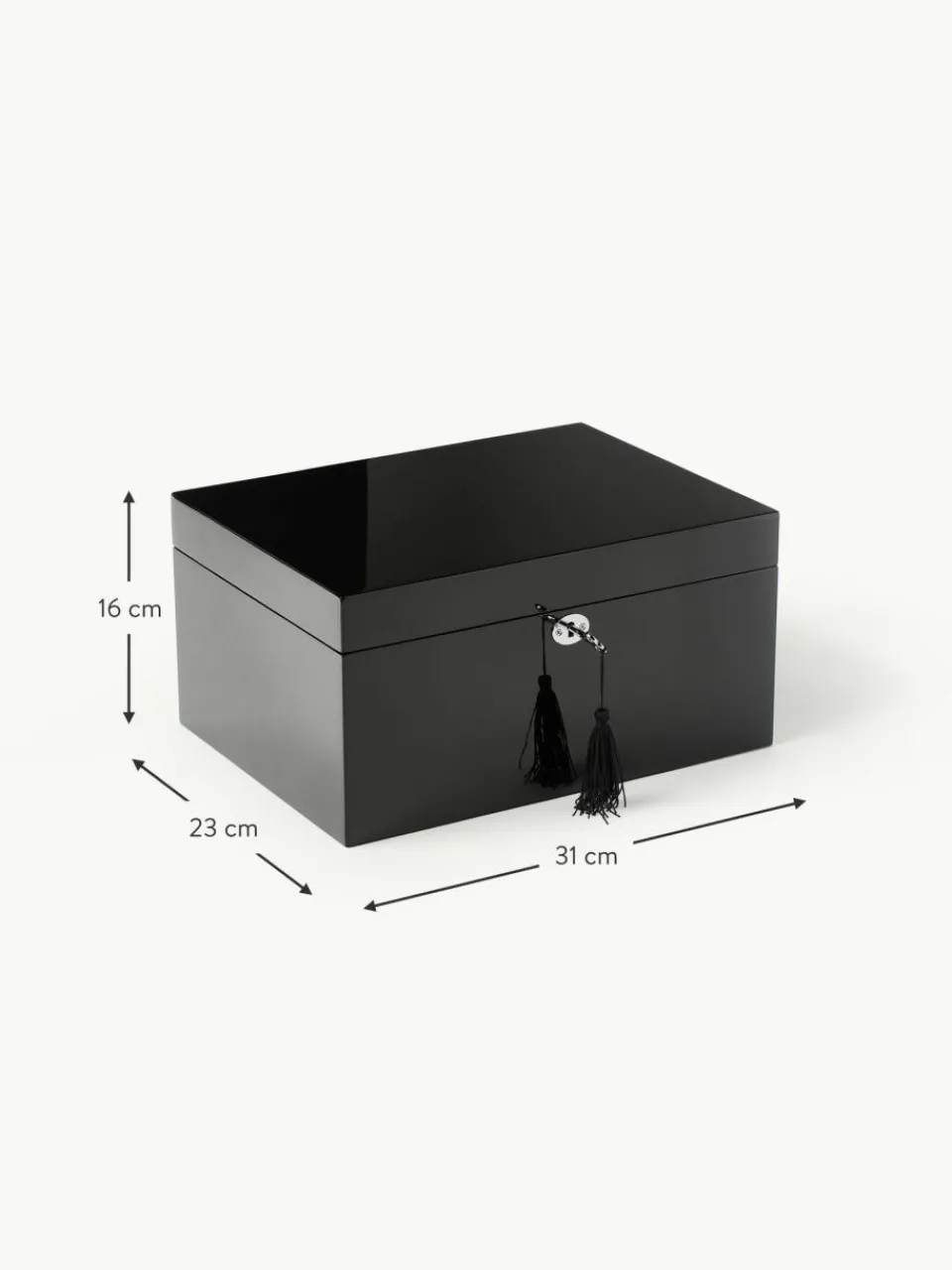 Westwing Collection Schmuckbox Taylor mit Spiegel