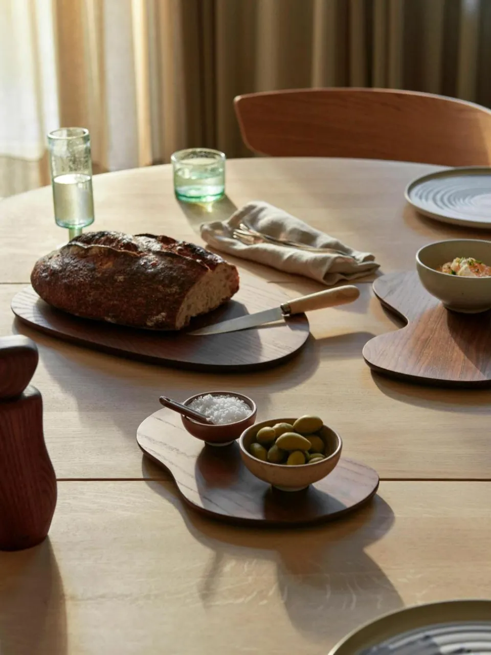ferm LIVING Schneidebretter Cairn aus Eschenholz, 3er-Set