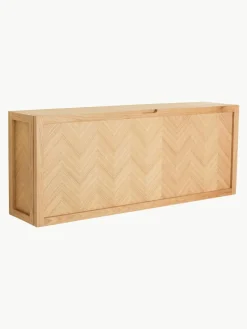 Hübsch Schuhschrank Herringbone aus Holz mit Fischgrätmuster
